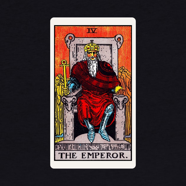 Card #4 - The Emperor - Rider Waite Smith Tarot by RetroFitted